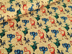 Digital Cotton Jersey Madagascar on Yellow
