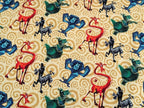Digital Cotton Jersey Madagascar on Yellow