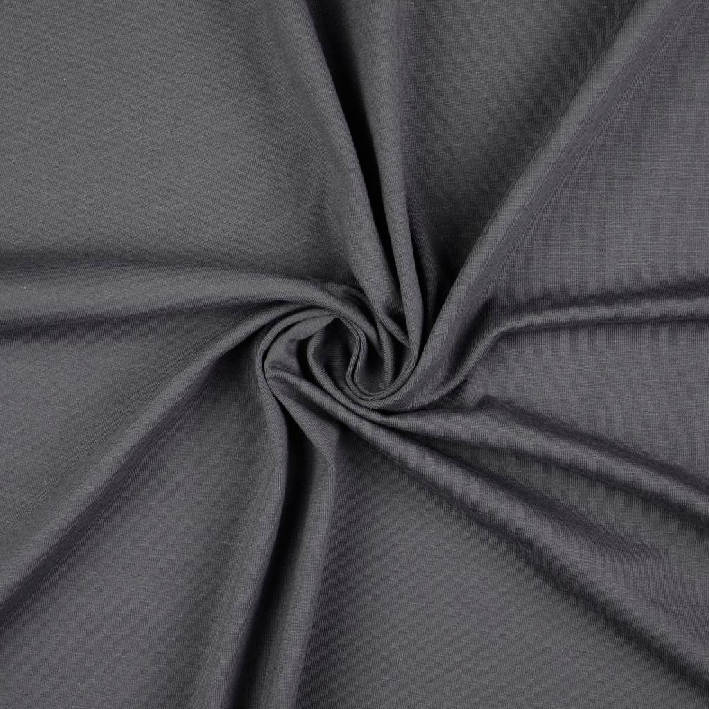 Cotton Jersey Solid Dark Grey