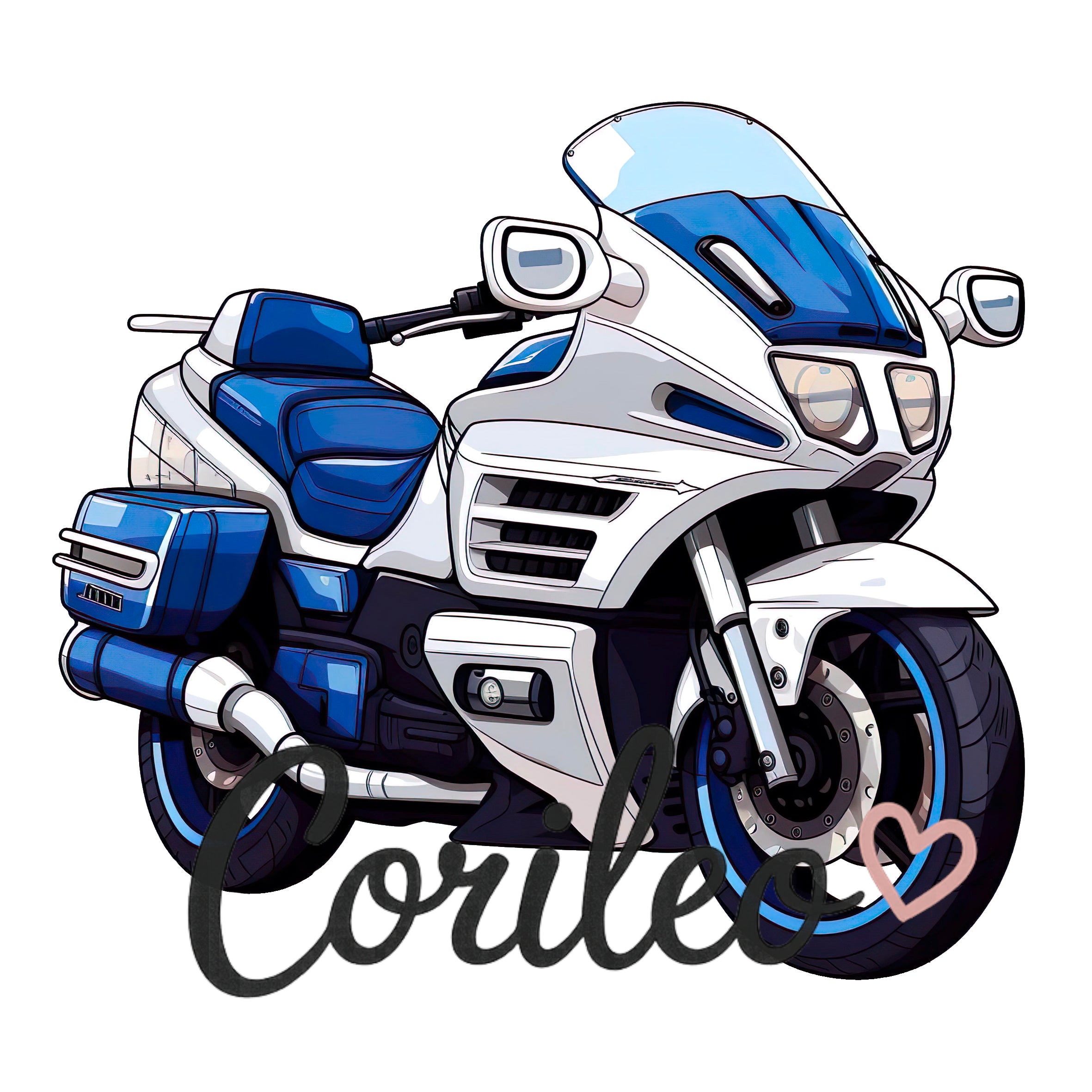 Bügelbild Motorrad