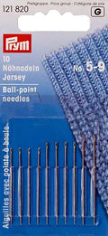 Sewing machine needles Jersey 10 pieces 5-9 silver-colored