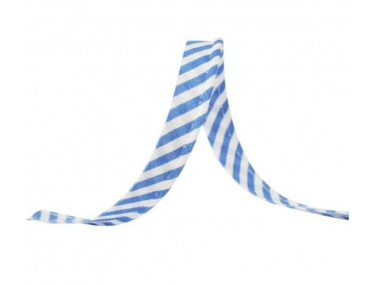 Piping tape 9 mm Light Blue Stripes Nautical