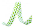 Piping Trim 9 mm White Lemon Green Dots