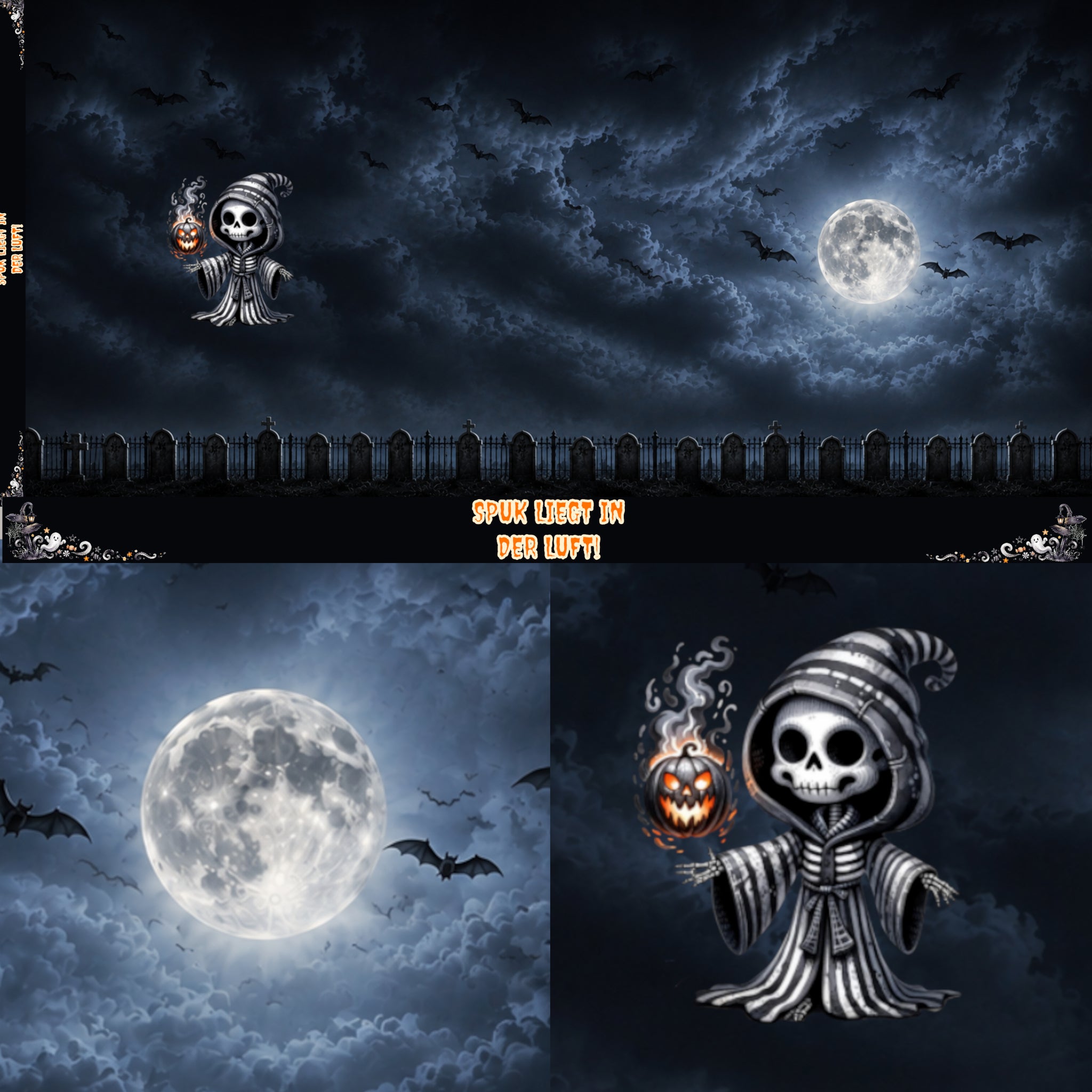 Vorbestellung Panel Halloween Midnight Reapers 75 x 165 cm