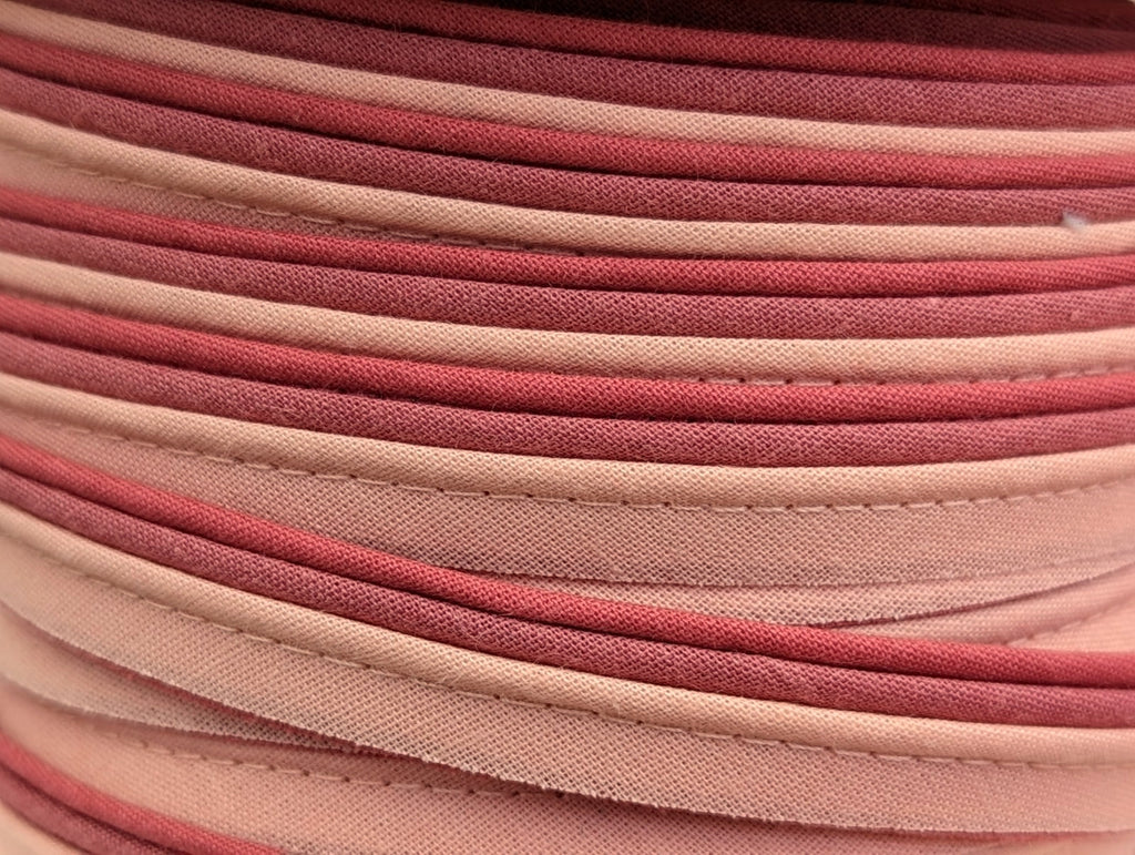 Paspelband 15 mm Dreifarbig Altrosa Töne