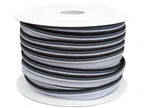 Paspelband 15 mm Dreifarbig Schwarz Grau Hellgrau