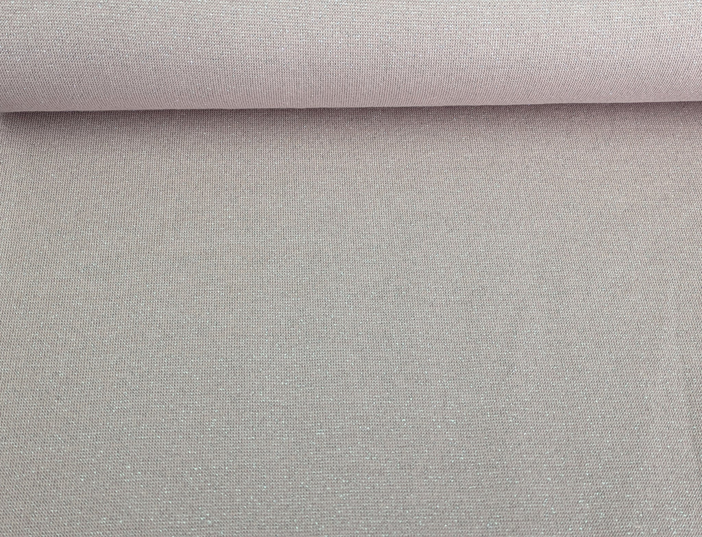 Bündchen Glitzer Alt Rosa Silber