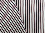 Cuffing fabric striped red/white/navy