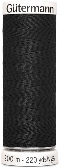 Gütermann Sew-all Thread 200m Black No.0000