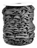 Jersey Ruffle Trim Dark Grey