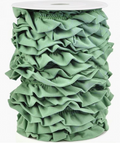 Flounce trim made of Jersey Smoke Mint