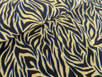 Viscose Stripe Pattern in Mustard Yellow