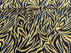 Viscose Stripe Pattern in Mustard Yellow
