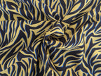 Viscose Stripe Pattern in Mustard Yellow