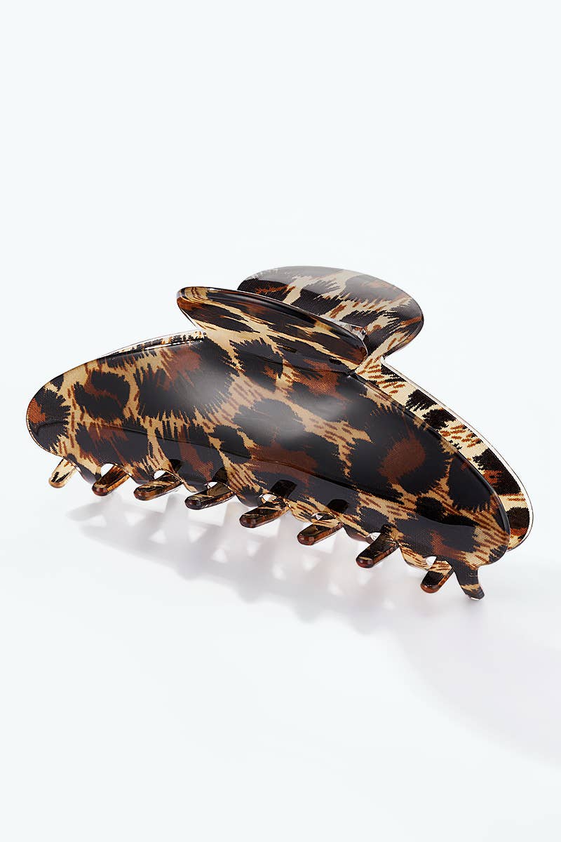 Haarspange mit Leopardenmuster 10,5 cm YH110SS