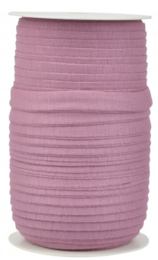Cotton jersey bias binding, double-folded, heather violet