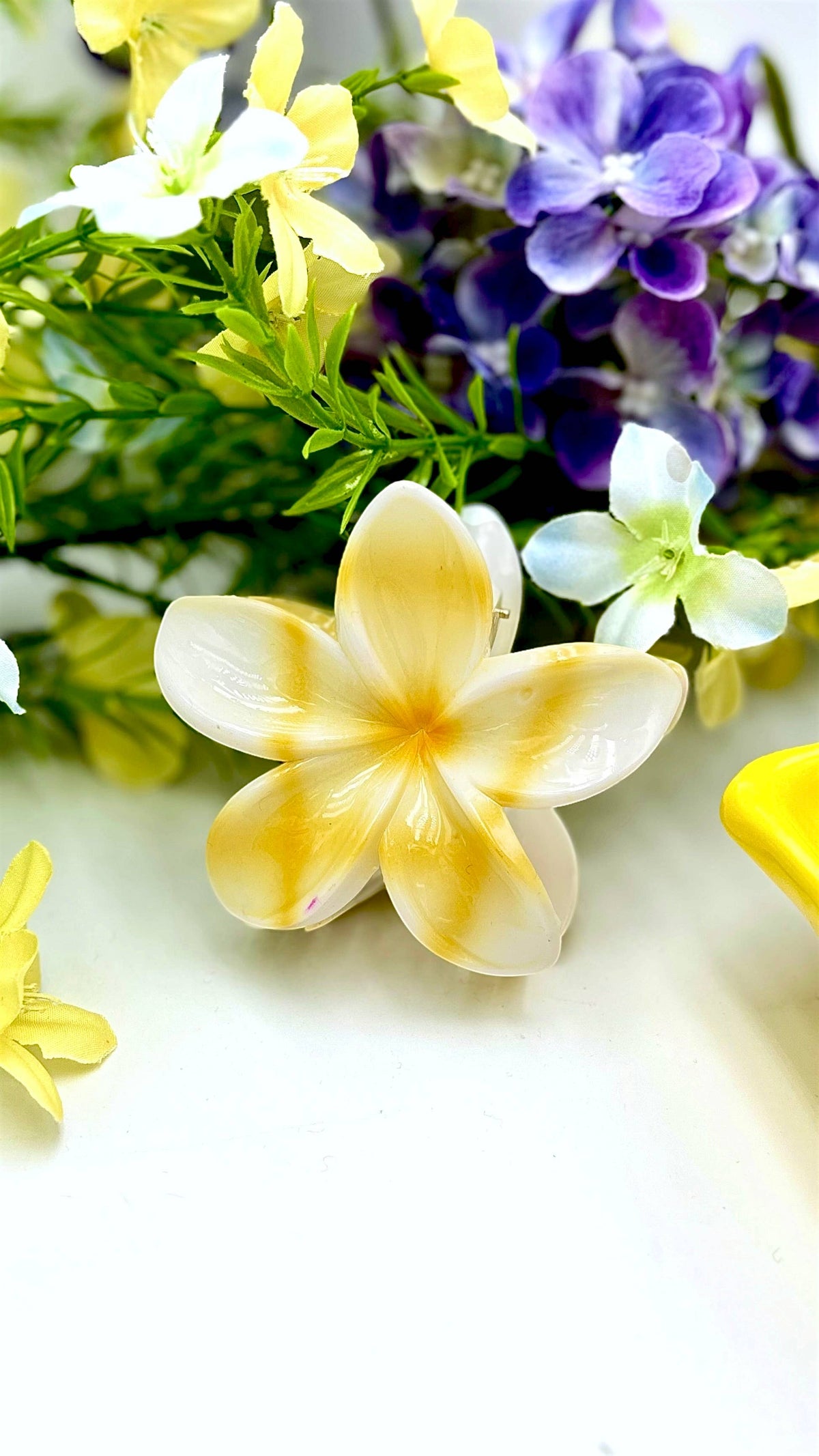 Haarklammer in Blumenform