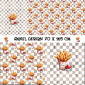 Vorbestellung Panel Pommes und Ketchup 70 x 165 cm