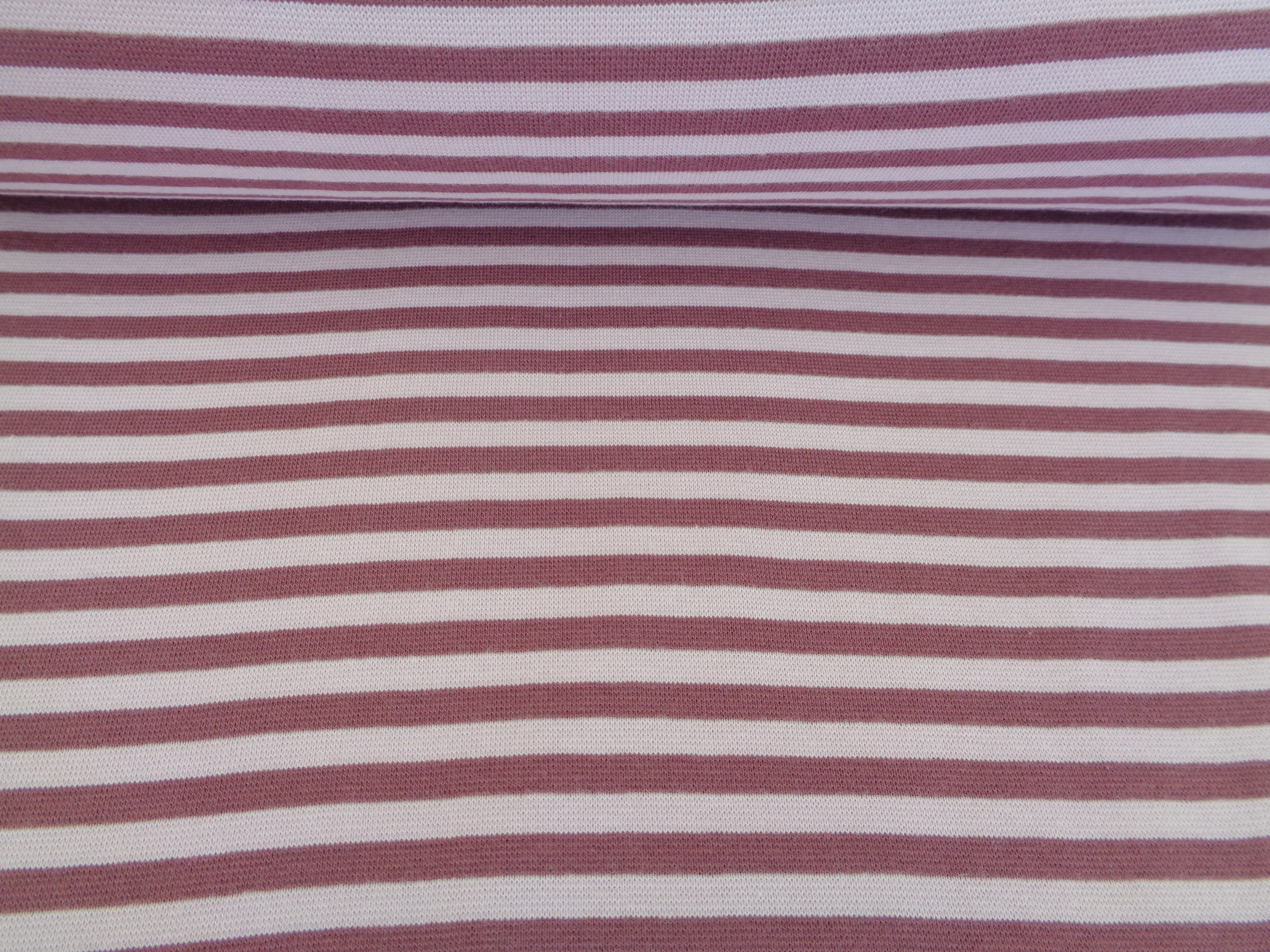 Bündchen gestreift soft/pflaume hellrosa 5mm